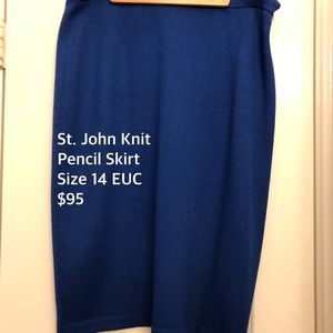 St. John knit pencil skirt